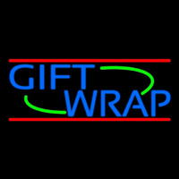 Blue Gift Wrap Neon Sign