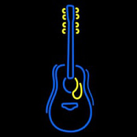 Blue Guitar Logo Neon Sign