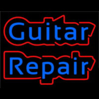 Blue Guitar Repair 2 Neon Sign