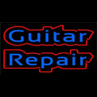 Blue Guitar Repair Neon Sign
