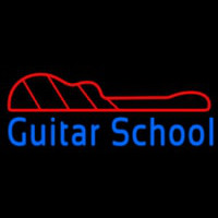 Blue Guitar School Neon Sign