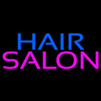 Blue Hair Salon Pink Neon Sign