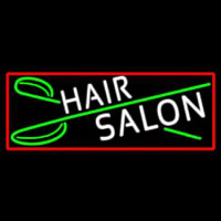 Blue Hair Salon With Scissor Neon Sign