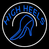 Blue High Heels With Sandal Neon Sign