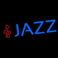 Blue Jazz With Note Neon Sign