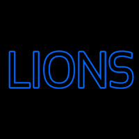 Blue Lions Neon Sign