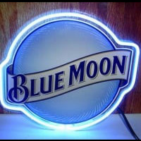 Blue Moon Beer Neon Sign