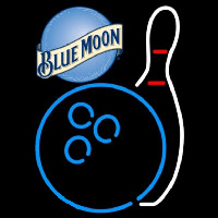 Blue Moon Bowling Blue White Beer Sign Neon Sign