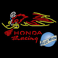 Blue Moon Honda Racing Woody Woodpecker Crf 250450 Beer Sign Neon Sign