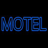 Blue Motel Double Stroke Neon Sign