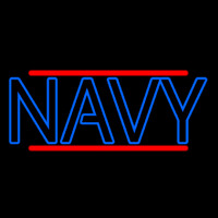 Blue Navy Neon Sign