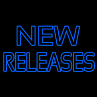 Blue New Releases Block Neon Sign