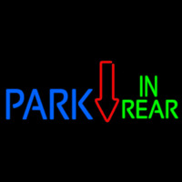 Blue Park Green In Rear Neon Sign