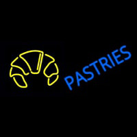 Blue Pastries Logo Neon Sign