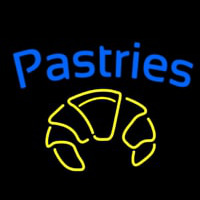 Blue Pastries Logo Neon Sign