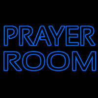 Blue Prayer Room Neon Sign