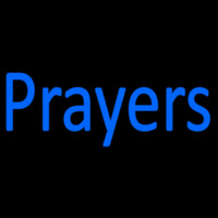 Blue Prayers Neon Sign