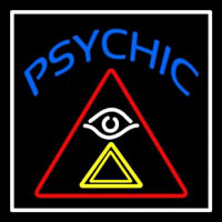 Blue Psychic Logo Neon Sign