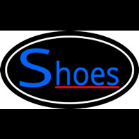 Blue Shoes Red Line Neon Sign