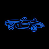 Blue Sport Car Neon Sign