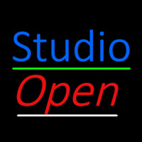 Blue Studio Red Open 1 Neon Sign