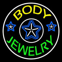 Body Jewelry Round Neon Sign