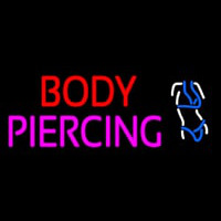 Body Piercing Logo Neon Sign