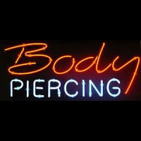 Body Piercing Neon Sign