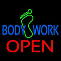 Body Work Open Neon Sign