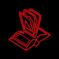 Books Logo Neon Sign