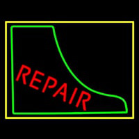 Boot Repair With Border Neon Sign