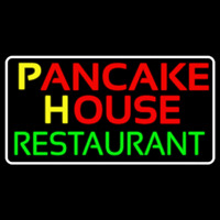 Border White Pancake House Restaurant Neon Sign