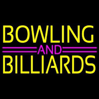 Bowling And Billiards 1 Neon Sign