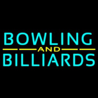 Bowling And Billiards 3 Neon Sign