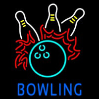 Bowling Fire Neon Sign
