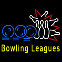 Bowling Leagues Neon Sign