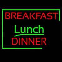 Breakfast Lunch Dinner Neon Sign