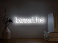 Breathe Neon Sign