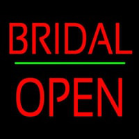 Bridal Block Open Green Line Neon Sign