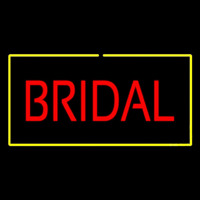 Bridal Rectangle Yellow Neon Sign