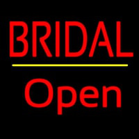 Bridal Yellow Line Open Neon Sign