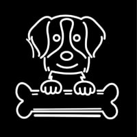 Brittany Spaniel Poster Neon Sign