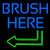 Brush Here Neon Sign