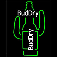 Bud Dry Cactus Beer Sign Neon Sign