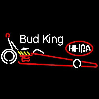 Bud King NHRA Dragster Beer Sign Neon Sign