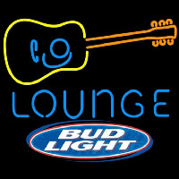 Bud Light Guitar Lounge Beer Sign Neon Sign