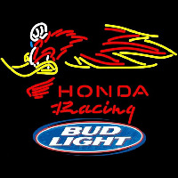 Bud Light Logo Honda Racing Woody Woodpecker Crf 250450 Beer Sign Neon Sign