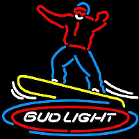 Bud Light Snowboarder Beer Sign Neon Sign
