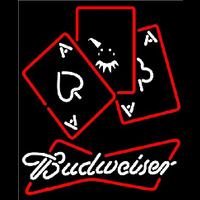 Budweiser Ace And Poker Beer Sign Neon Sign