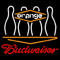 Budweiser Bowling Orange Neon Sign